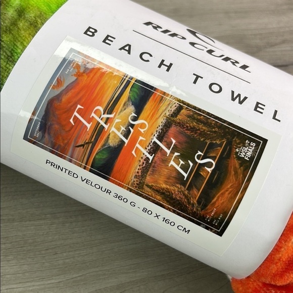 ☀️RIP CURL☀️ BEACH BOAT POOL TOWEL BLANKET TRESTLES CALIFORNIA WSL FINALS - Picture 6 of 9